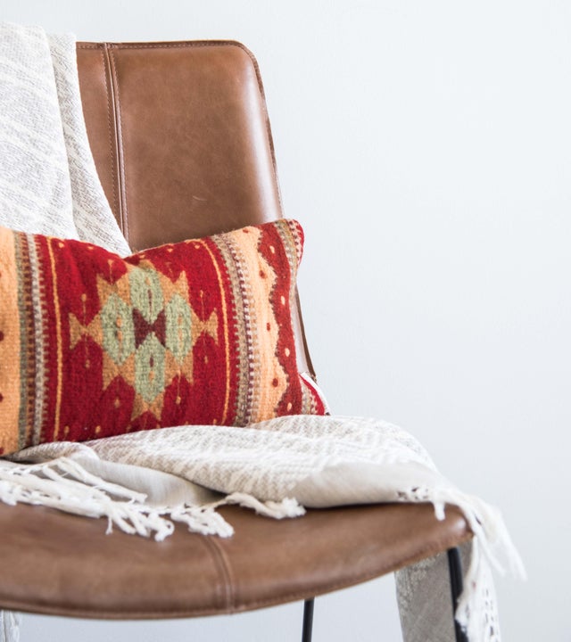 Red Wool Oaxacan Zapotec Pillow Chairish